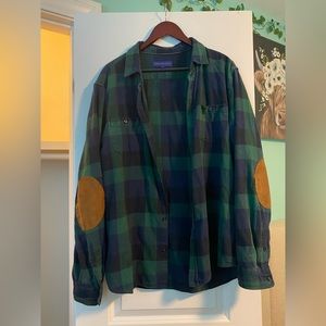 Flannel with Elbow patches